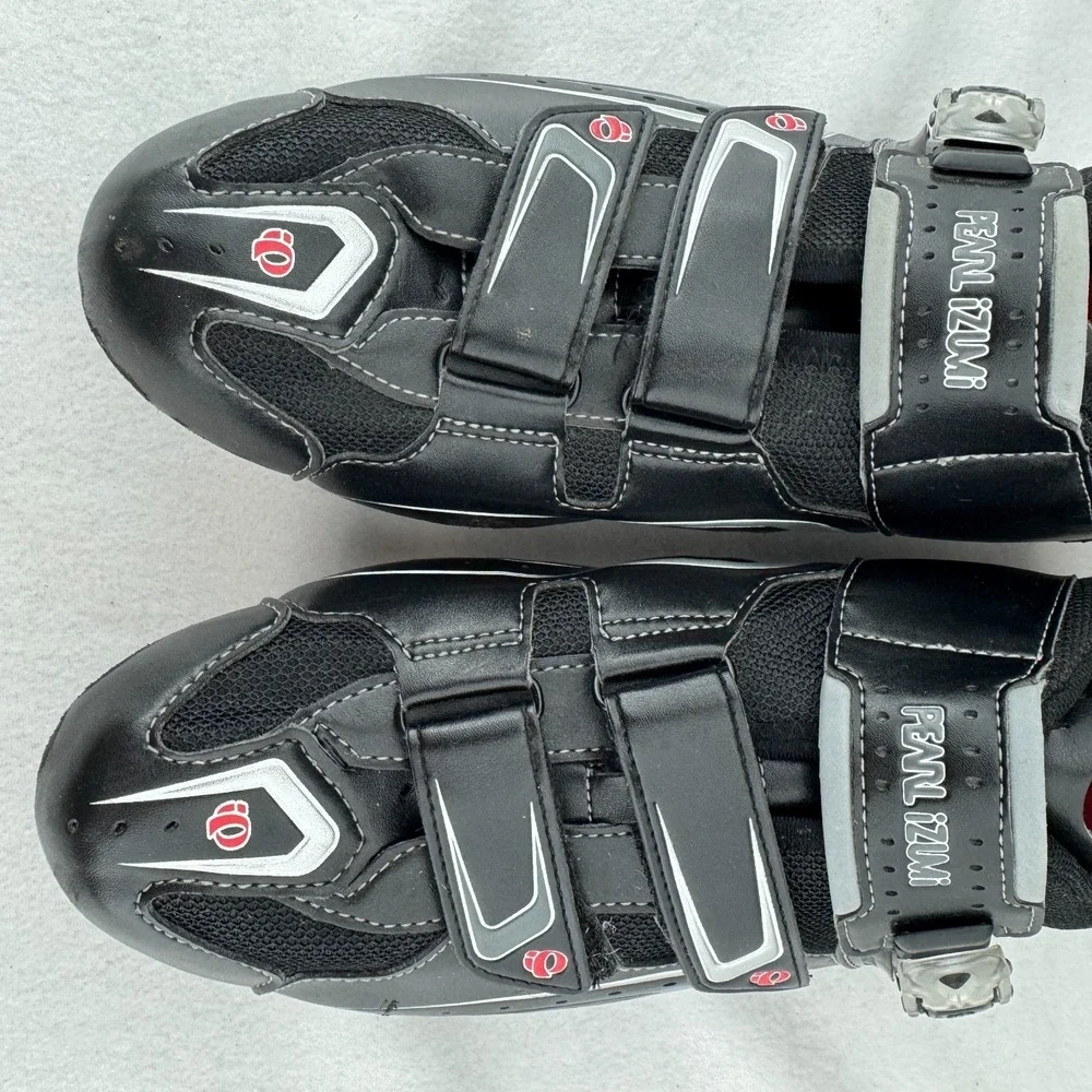 Pearl Izumi Race RD Road Cycling Shoes Mens EU 47 US 13 Black Red‎ 3-Bolt